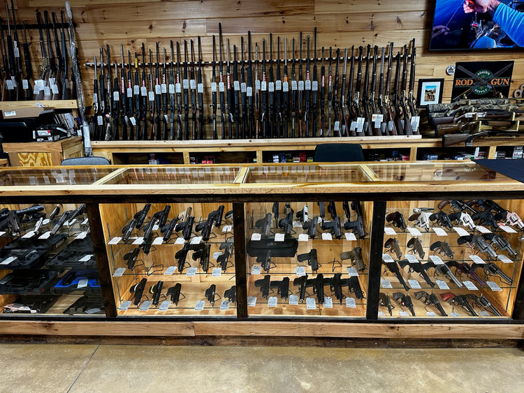 Supplies inside of Adair's Rod & Gun store