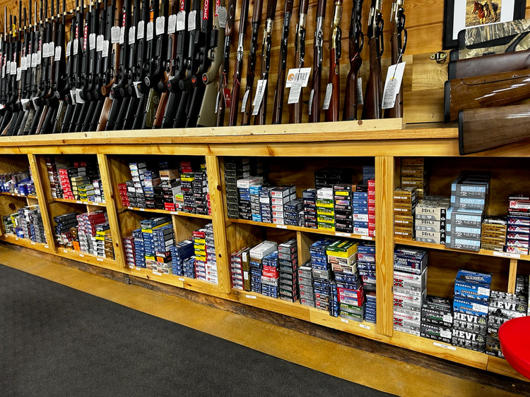 Supplies inside of Adair's Rod & Gun store